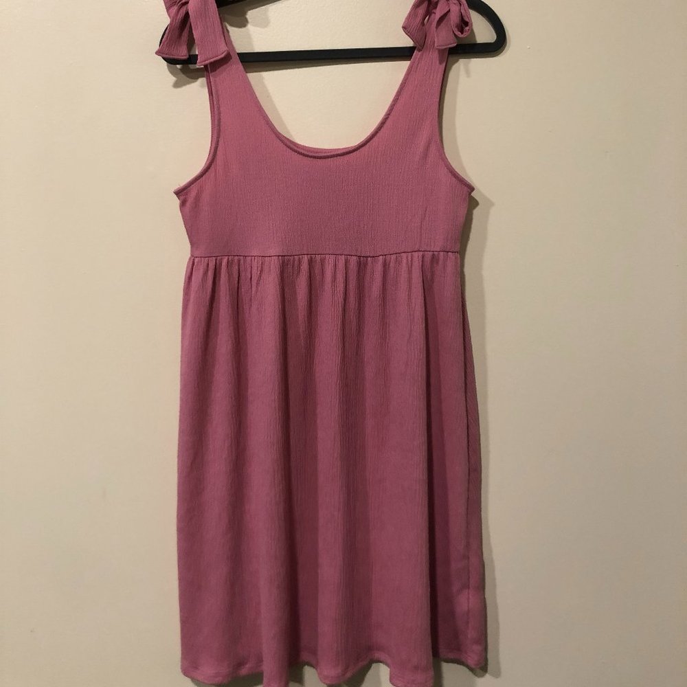 Light Pink Summer Sundress Tie Straps
